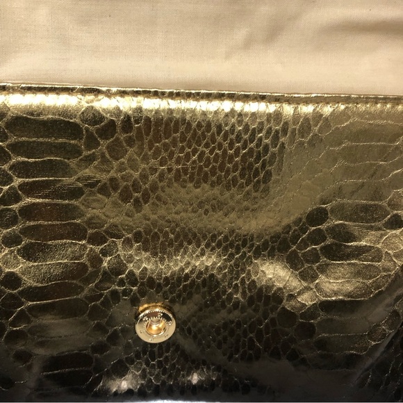 Dark Gold clutch/purse, night out! NWT women’s handbag - Picture 11 of 12